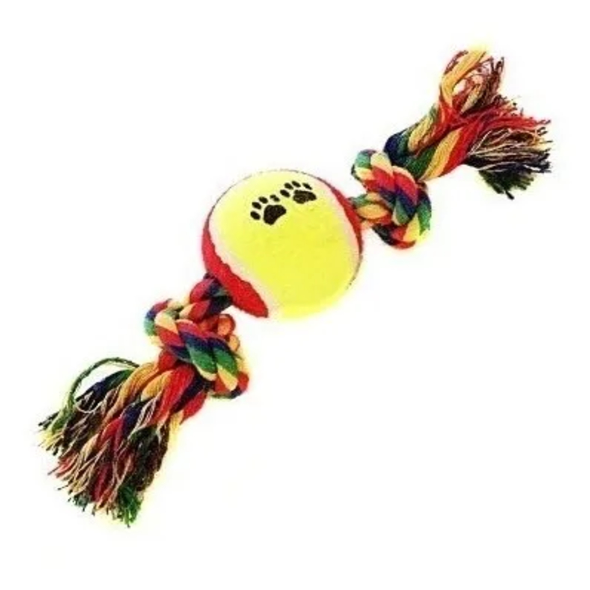 SOGA CON PELOTA TENIS PARA PERROS Y GATOS