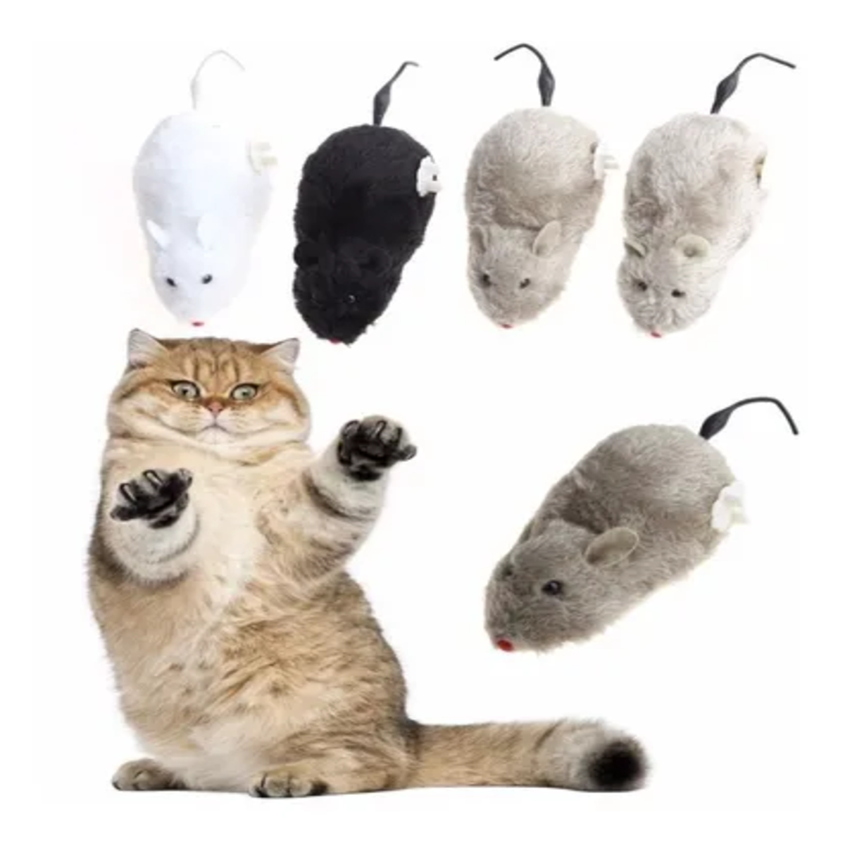 JUGUETE PARA GATOS RATITA A CUERDA - Imagen 2