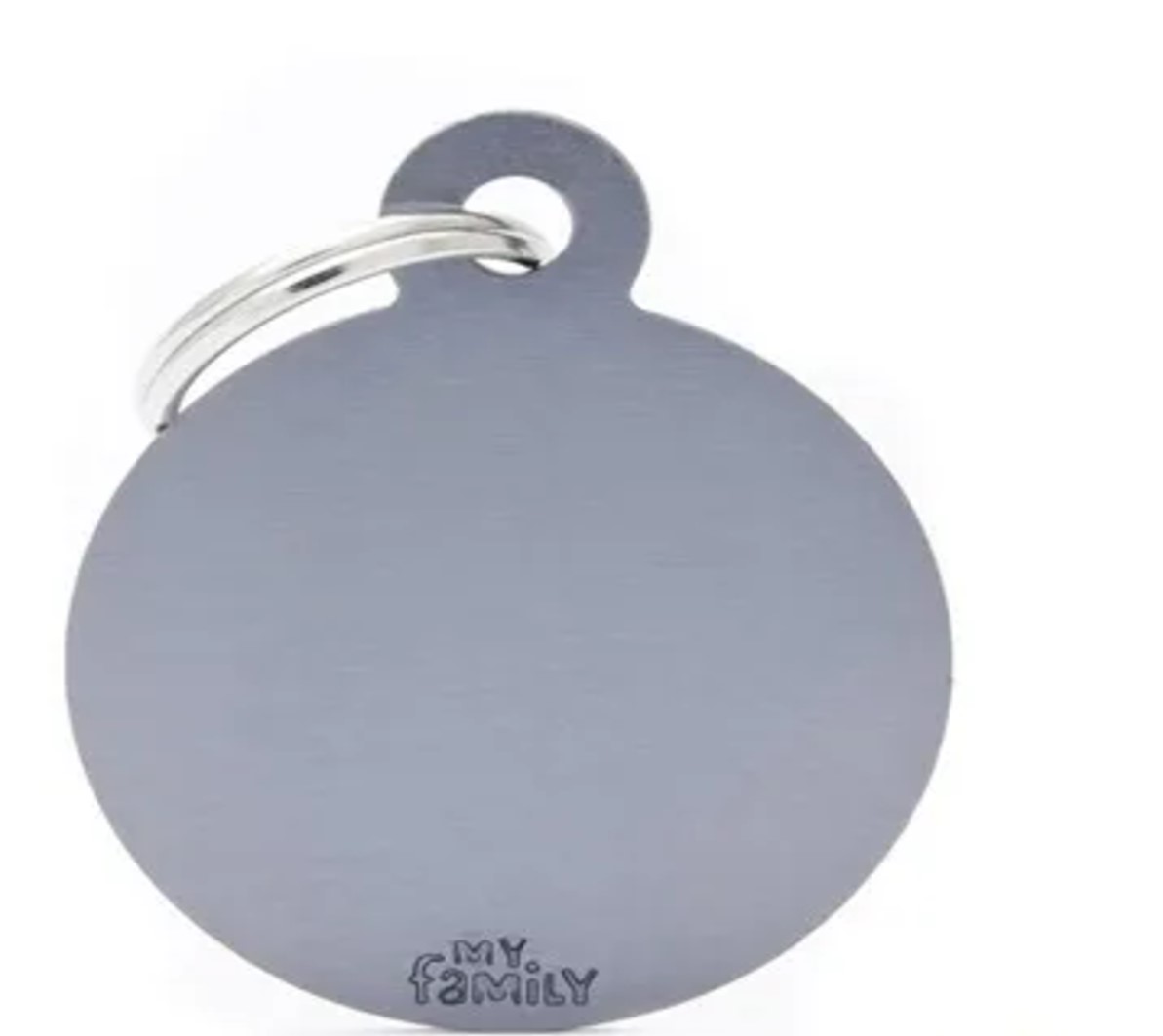 MEDALLA BIG ROUND GREY MY FAMILY