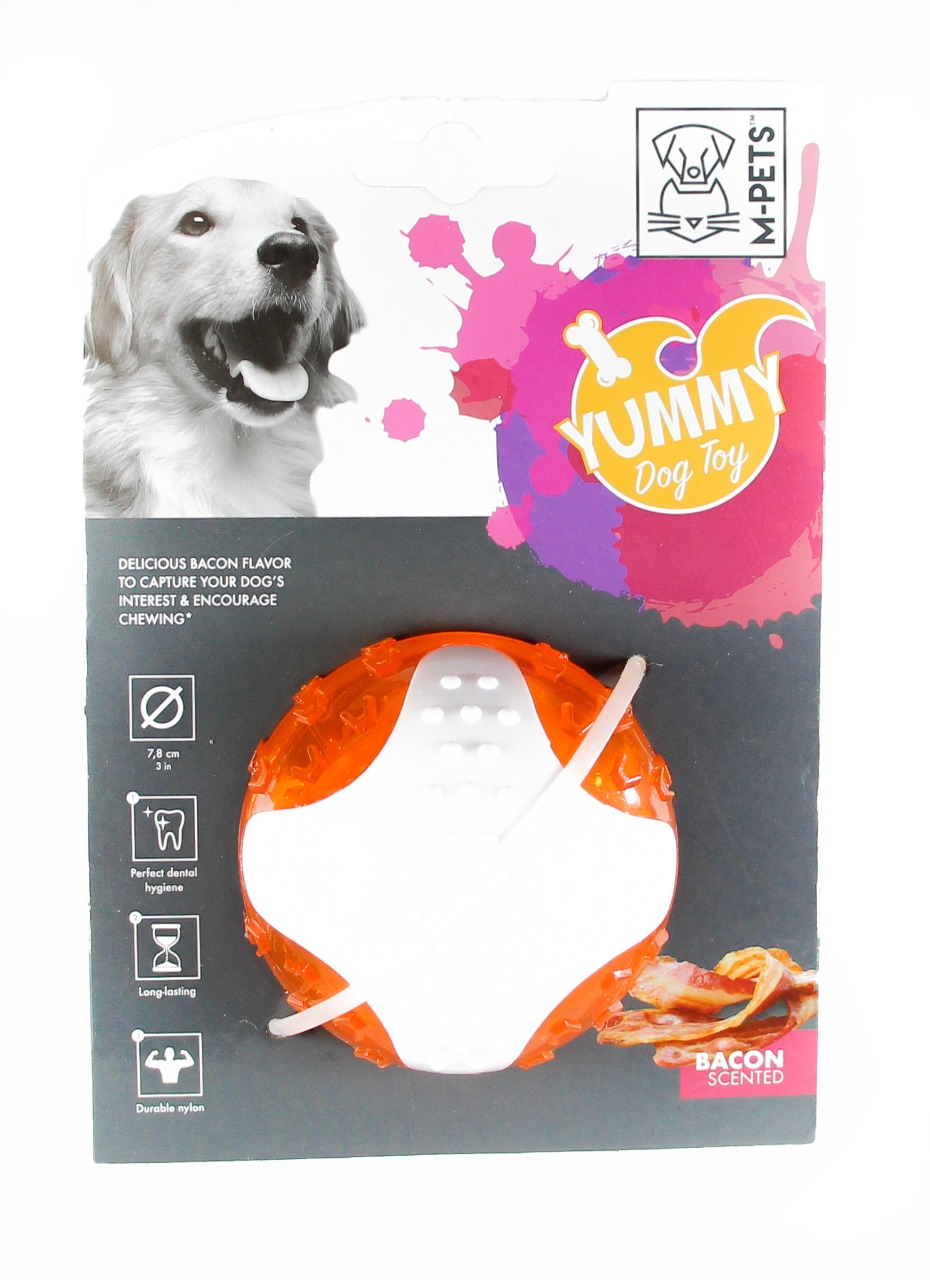 JUGUETE YUMMY BALL SABOR TOCINO PARA PERRO