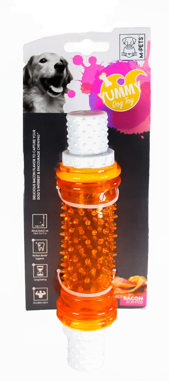 JUGUETE MORDILLO YUMMY STICK SABOR TOCINO PARA PERRO