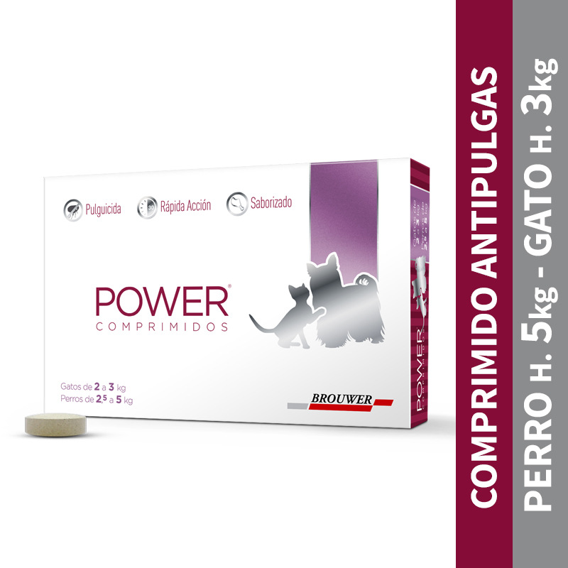 POWER COMPRIMIDOS PERRO H 5 KG GATO H 3 KG