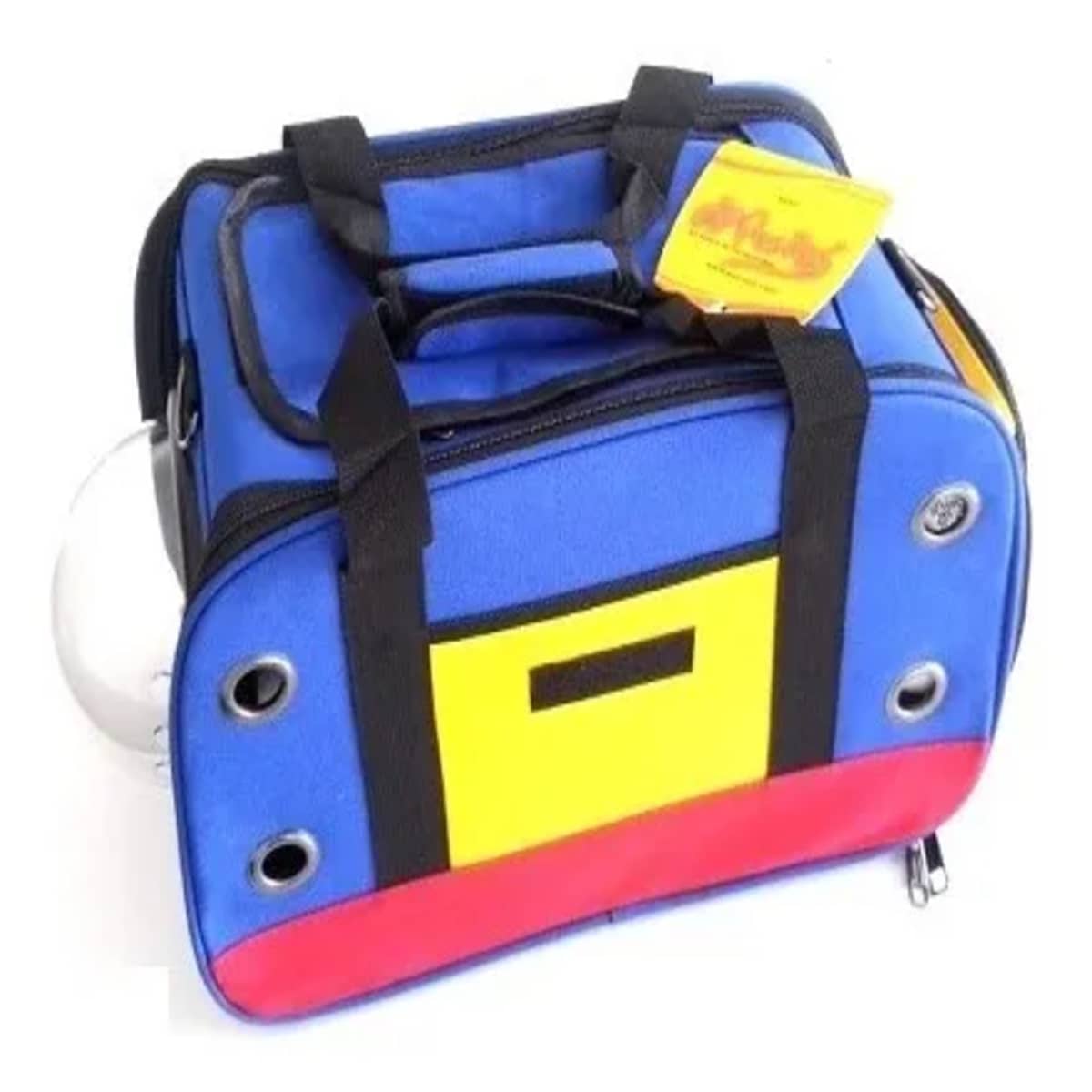 BOLSO TRANSPORTADOR ESPACIAL TRICOLOR P/ PERROS PER-ROS