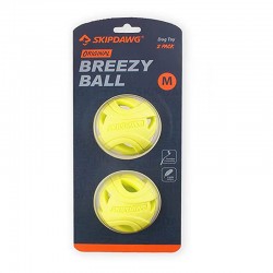 JUGUETE P/ PERRO GIGWI SKIPDAWG TPR BREEZY BALL 2PK