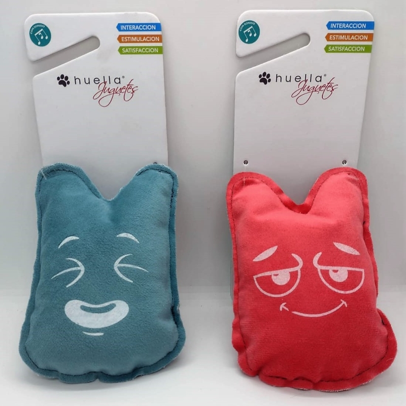 JUGUETE DE TELA SUAVE Y ACOLCHADO CON SONIDO P/ MASCOTAS