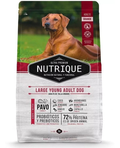 ALIMENTO P/ PERRO NUTRIQUE LARGE ADULT DOG 6+ X 3 KG