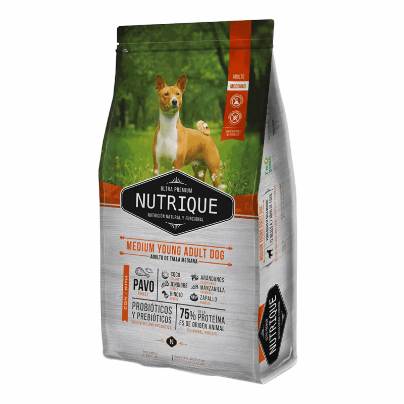 ALIMENTO P/ PERRO NUTRIQUE MEDIUM YOUNG ADULT DOG X 12KG