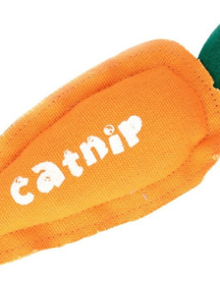 JUGUETE P/ GATOS ZANAHORIA C/ HIERBA GATERA