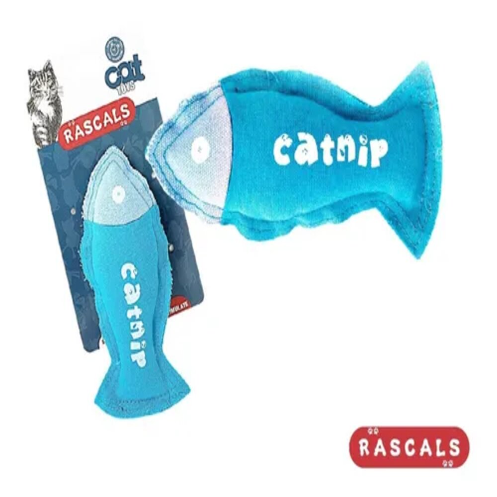 PEZ TELA CON CATNIP PARA GATO RASCALS