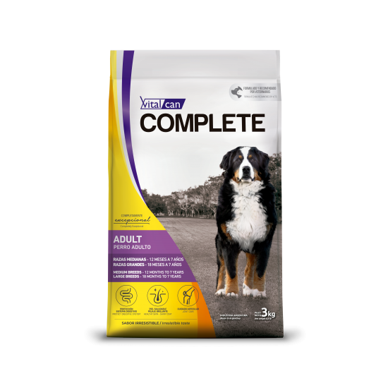 VITALCAN COMPLETE PERRO ADULTO RAZA MED/GDE X 20 KG