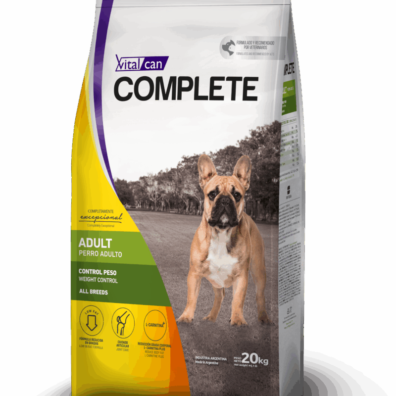 vital can control complete peso perro adulto x 20 kg