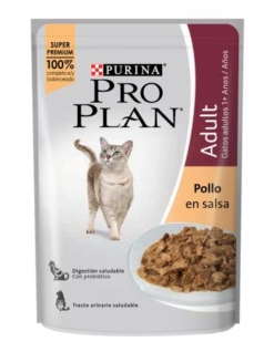 Pouch Pro Plan Gato Adulto Pollo Caja 15 Uni x 85 Grs