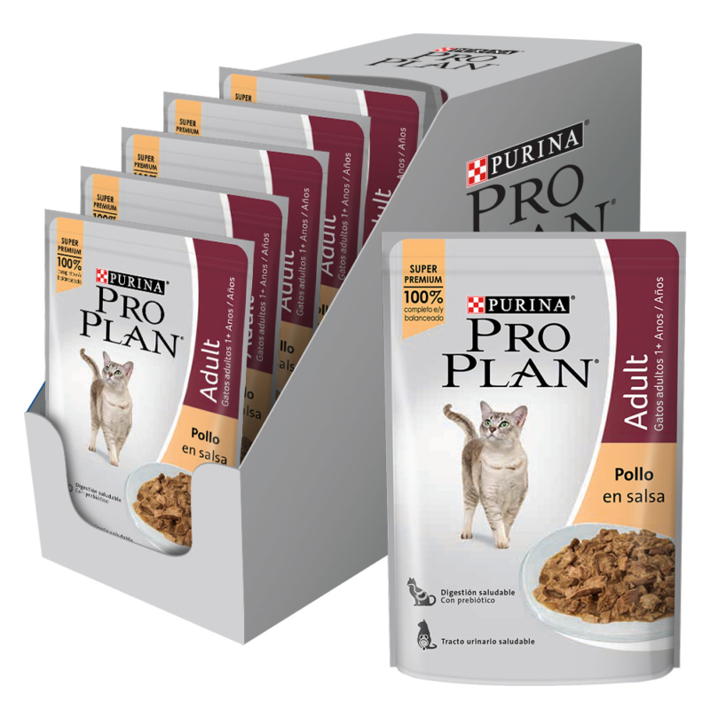Alternative view of Pouch Pro Plan Gato Adulto Pollo Caja 15 Uni x 85 Grs