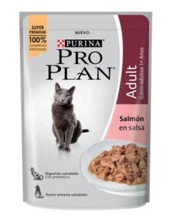 Pouch Pro Plan Gato Adulto Salmon Caja 15 Uni x 85 Grs