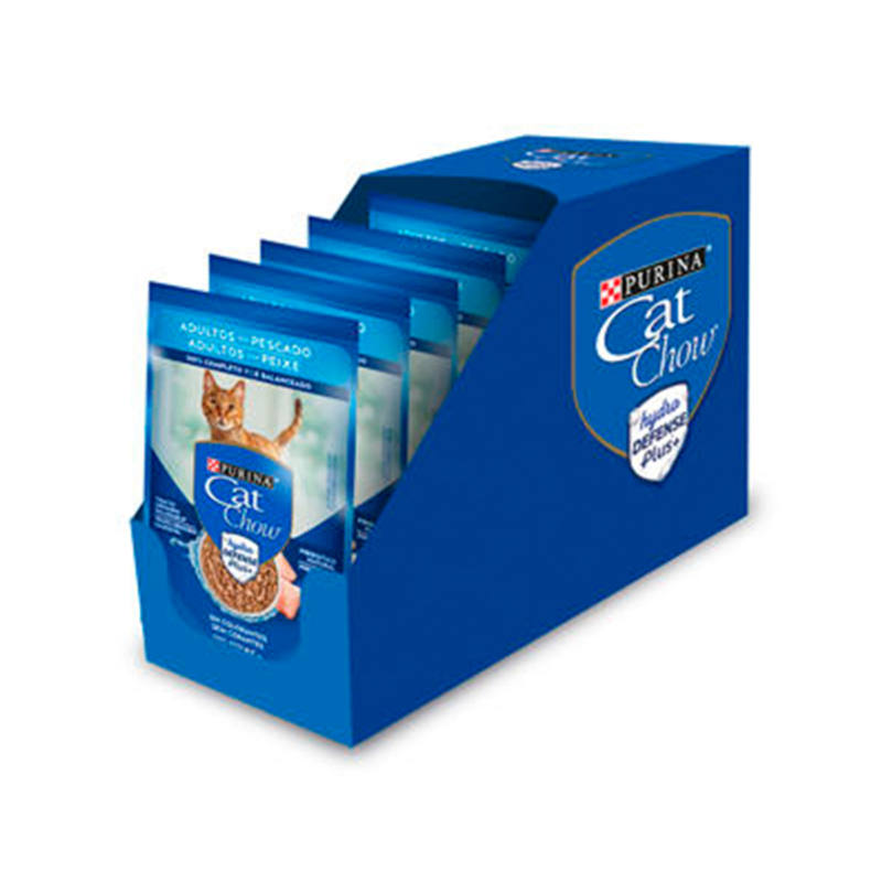 Alternative view of Pouch Cat Chow Adulto Pescado Caja 15 Uni x 85 Grs