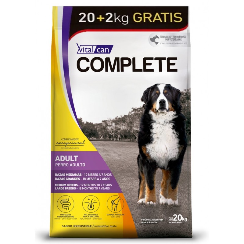 Vital Complete Adulto 20kg + 2 REGALO