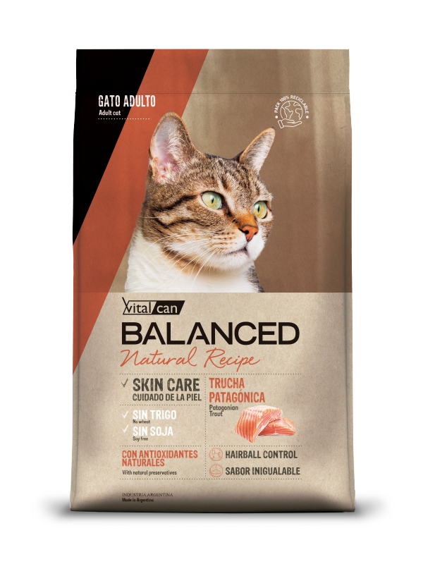 VITAL CAN NATURAL RECIPE GATO ADULTO SABOR TRUCHA PATAGONICA X 3 KG