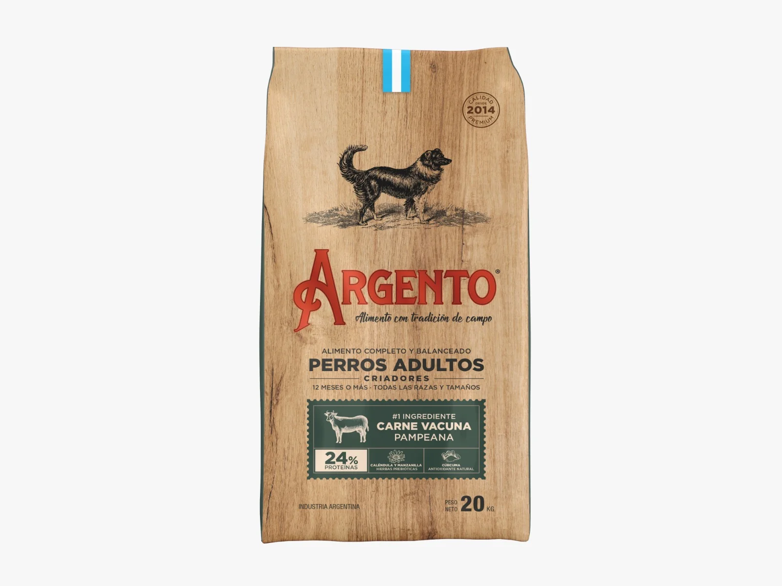 ARGENTO perro adulto 24% PROTEINAS X 20 KG