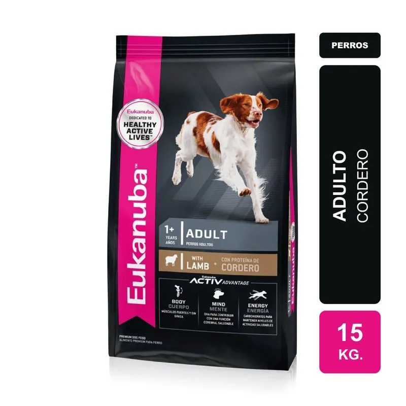 EUKANUBA ADULTO CORDERO X 15 KG