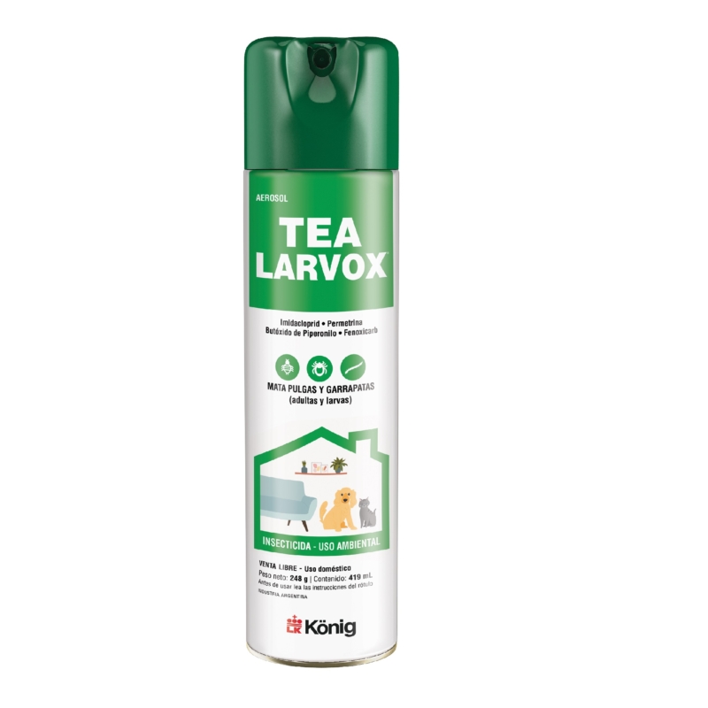 AEROSOL PULGUICIDA Y GARRAPATICIDA AMBIENTAL TEA LARVOX 419 ML