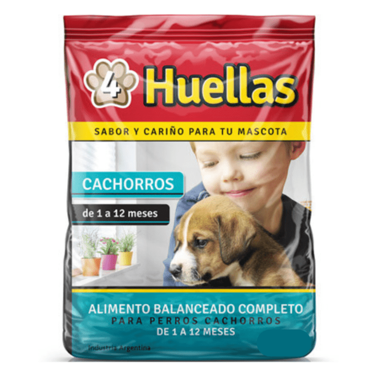 4 HUELLAS CACHORROS X 3 KG.